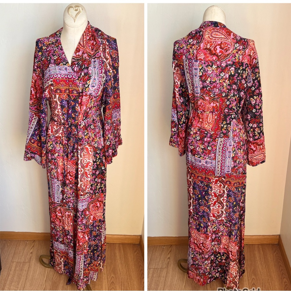 Raga X Anthropologie Henderson Cover Up Kimono XS New Tags Boho duster - Picture 2 of 5